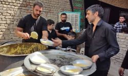 نذری “گوشت بابا” در لتحر کاشان ‌با ‌یک قرن قدمت