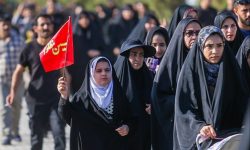 تجمع جاماندگان اربعین در آستان علی بن امام محمد باقر اردهال کاشان